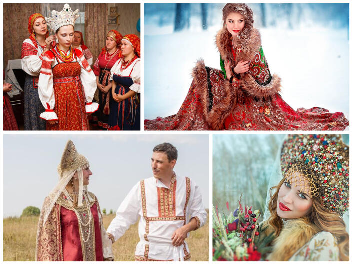 свадебные традиции русского народа, платье невесты и фата