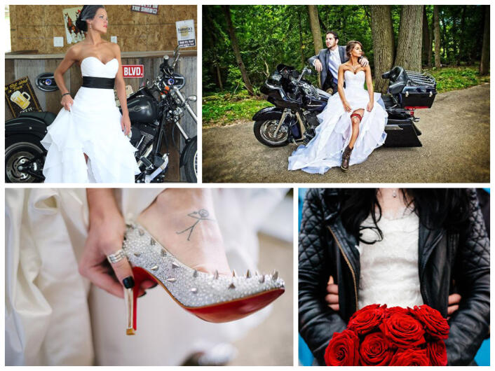 свадьба на мотоциклах